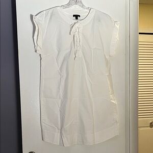 J. Crew White Midi Dress